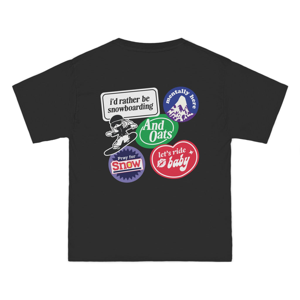 I'd Rather Be Snowboarding Boxy Tee