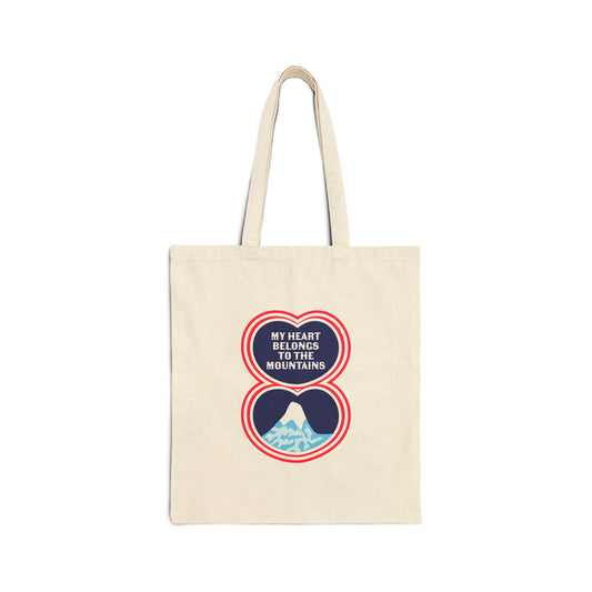 My Heart Belongs to the Mountains Tote Bag