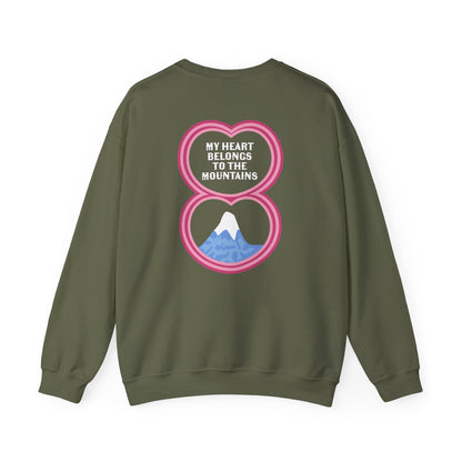 My Heart Belongs to the Mountains Crewneck