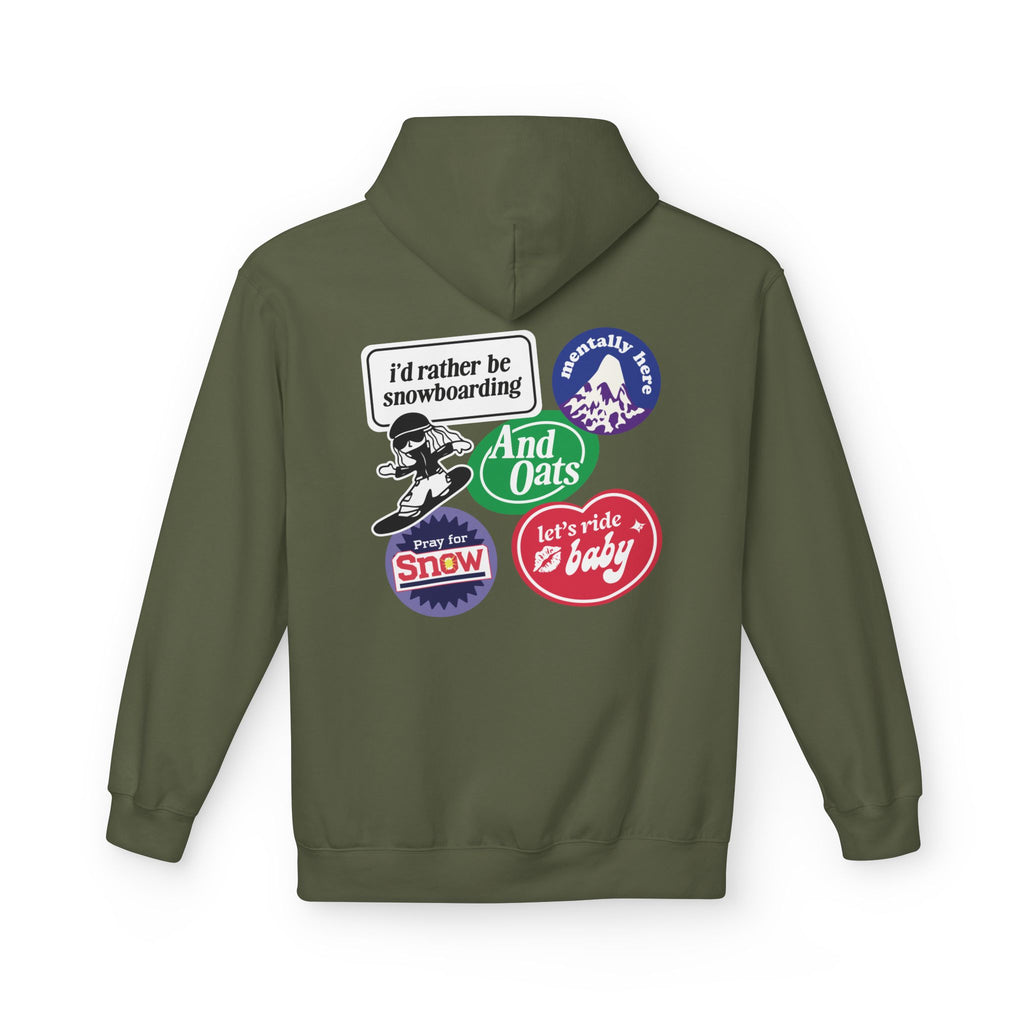 I'd Rather Be Snowboarding Hoodie
