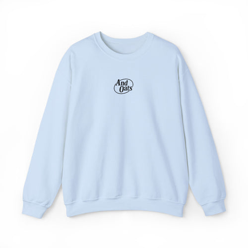 And Oats Retro Pastel Embroidered Crewneck