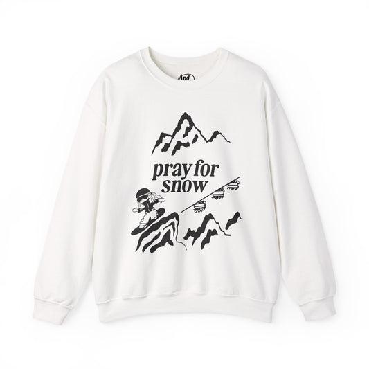 Pray for Snow Crewneck