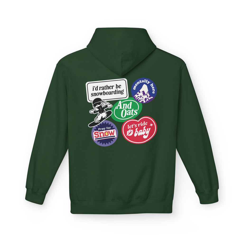 I'd Rather Be Snowboarding Hoodie