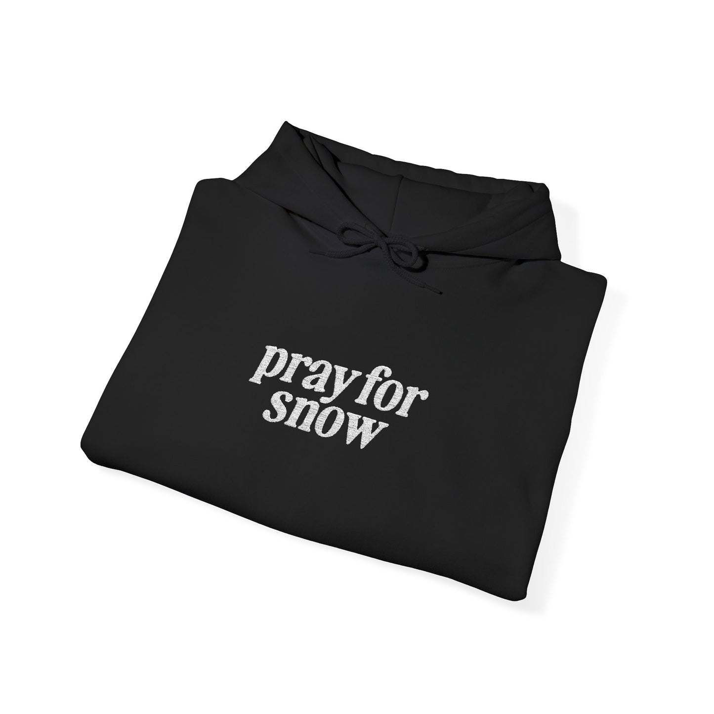 Pray for Snow Embroidered Hoodie