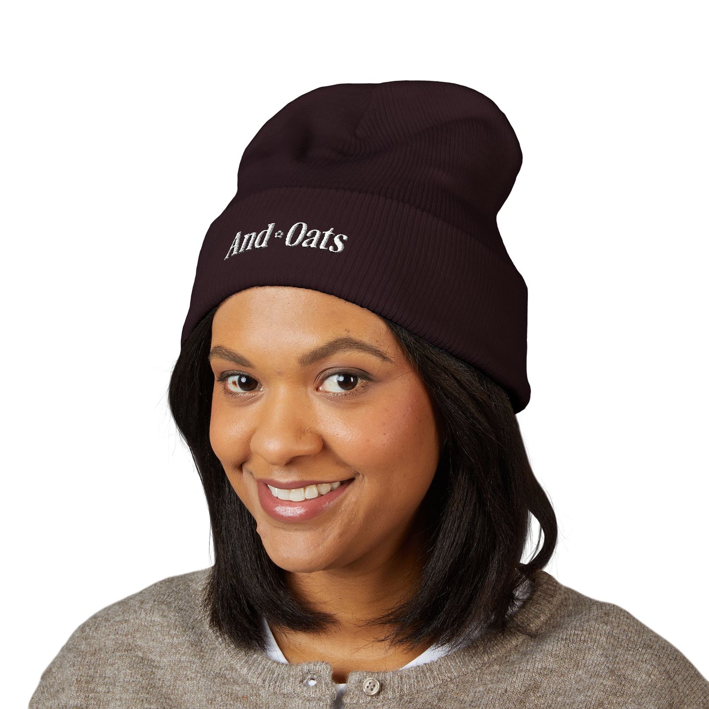And Oats Flowers Beanie