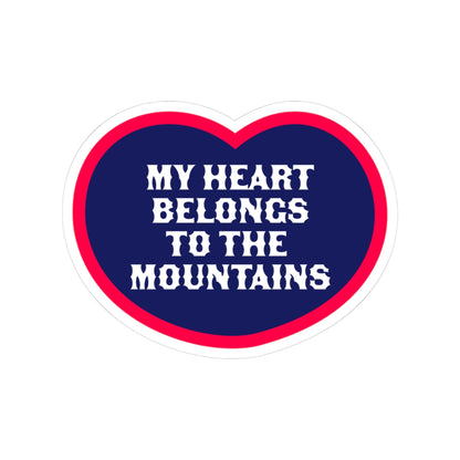 My Heart Belongs to the Mountains Sticker