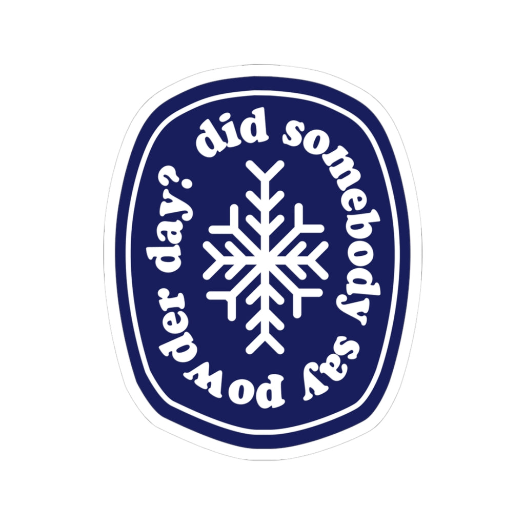 Pow Day Sticker